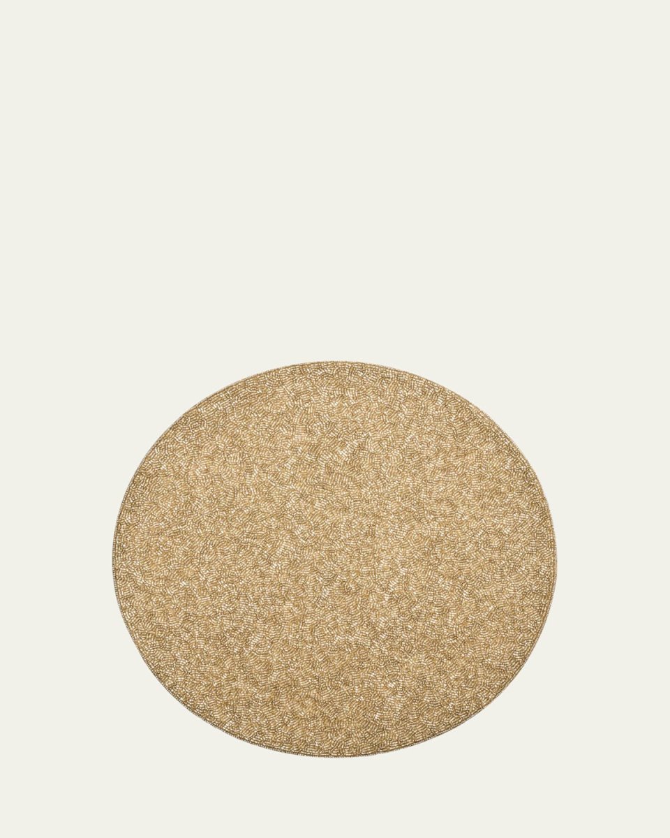 Vermicelli Beaded Placemat, Champagne